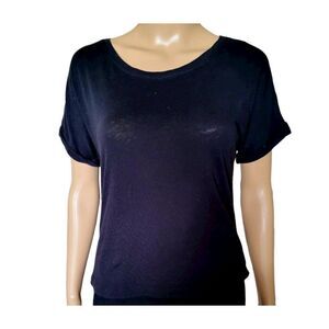 WHITE Scoop Neck Short Sleeve T-Shirt